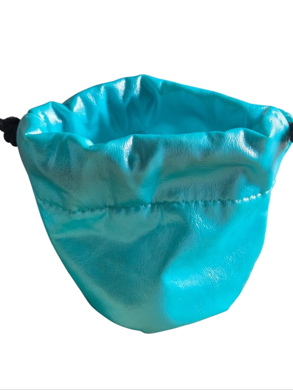 Mom's Bingo Bag Vintage 90s Teal Pleather 10 Dauber Pockets Bonus Bag Inside USA - Picture 4 of 9